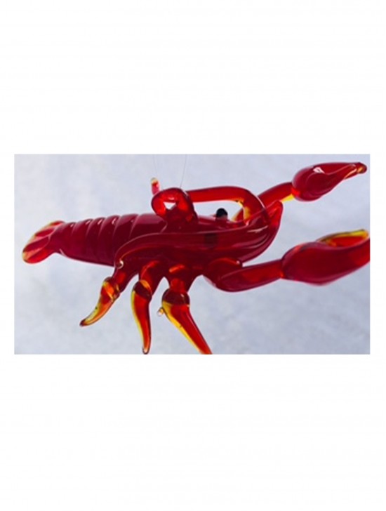 Hanging Glass Lobster Ornament